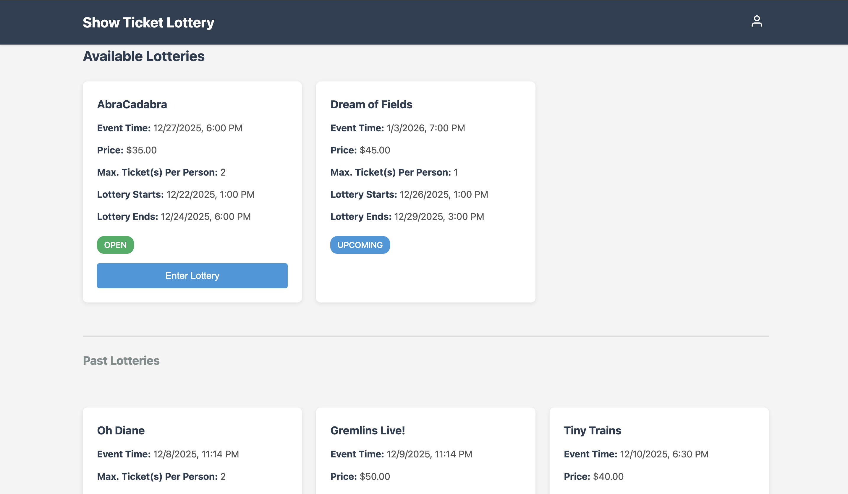 ShowPicker Screenshot 1